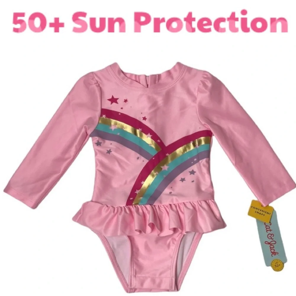 Sun Protection Swimsuit Baby Sun Play Beach Pool SPF 50 Swim Outfit Infant 12 Mo